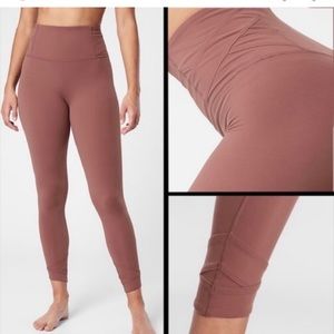 Athleta Elation Pirouette 7/8 Tight - Hearth Rose XS